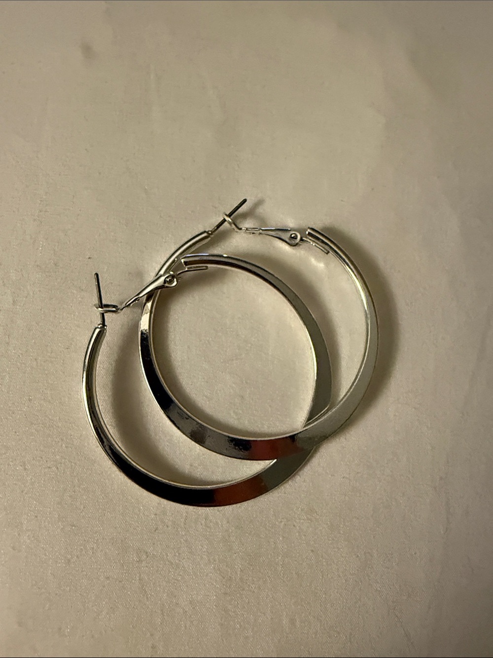 Classic Silver Hoop Earrings - Women's Jewelry